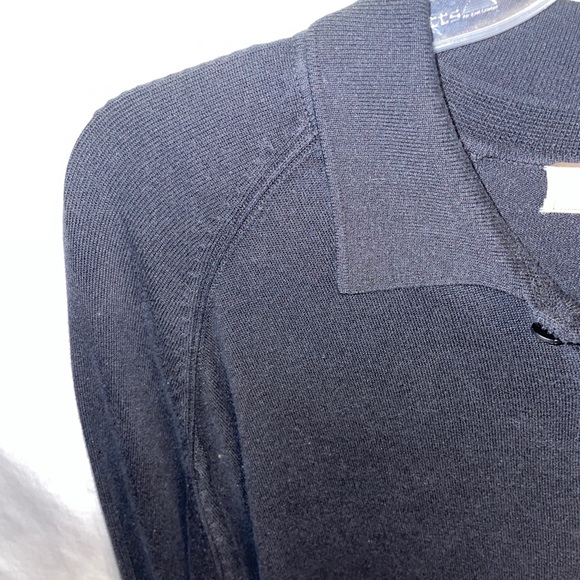 Tommy Bahama Casual Shirt Men’s Size Large Black Polo Long Sleeve Silk Blend - Picture 5 of 12